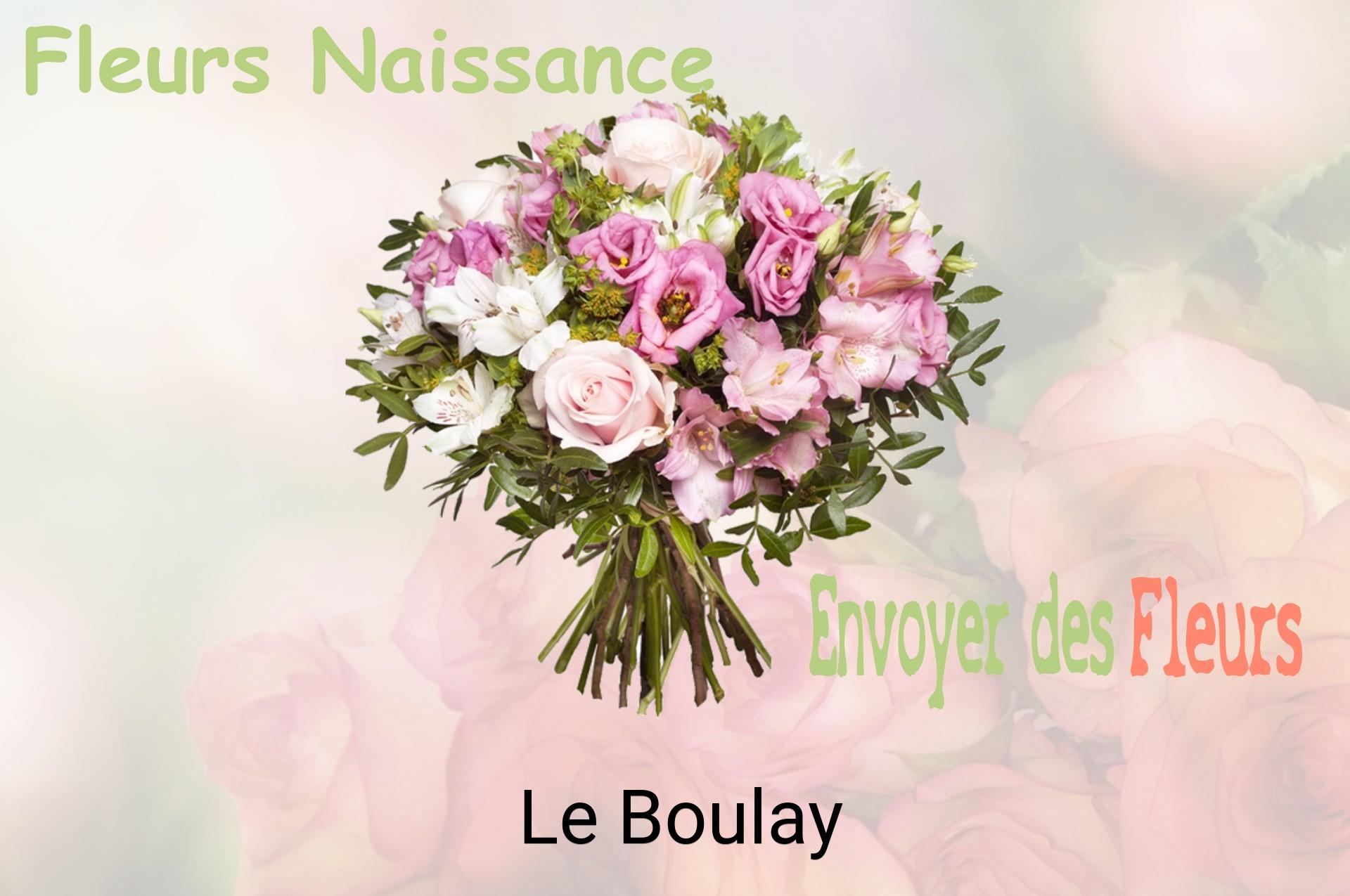 Bouquet de fleurs de naissance livré à Le Boulay